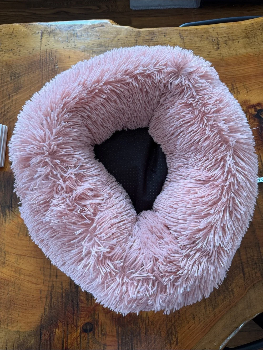 Plush Pink Cat Bed